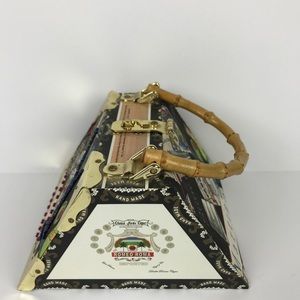 Unique Romeo Roma Cigar Box Purse Inside Leopard